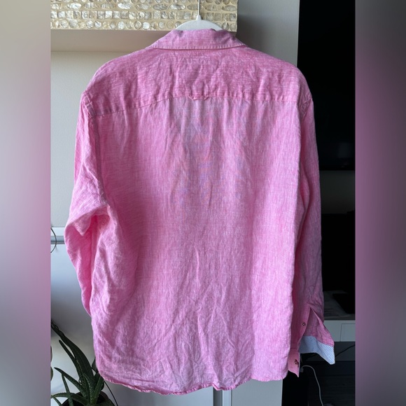 Report Collection Linen Button Down - Picture 2 of 5